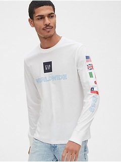 gap long sleeve tee shirts