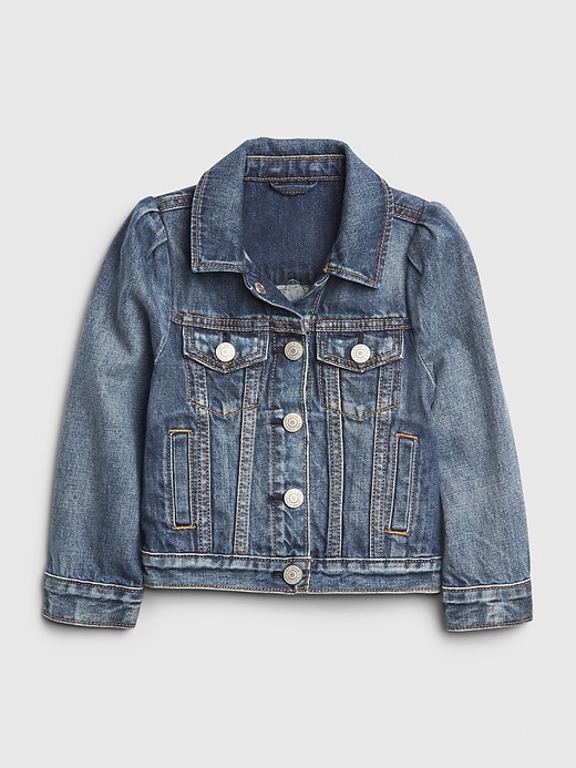 Image number 2 showing, Gap × Disney Baby & Toddler Minnie Mouse Icon Denim Jacket