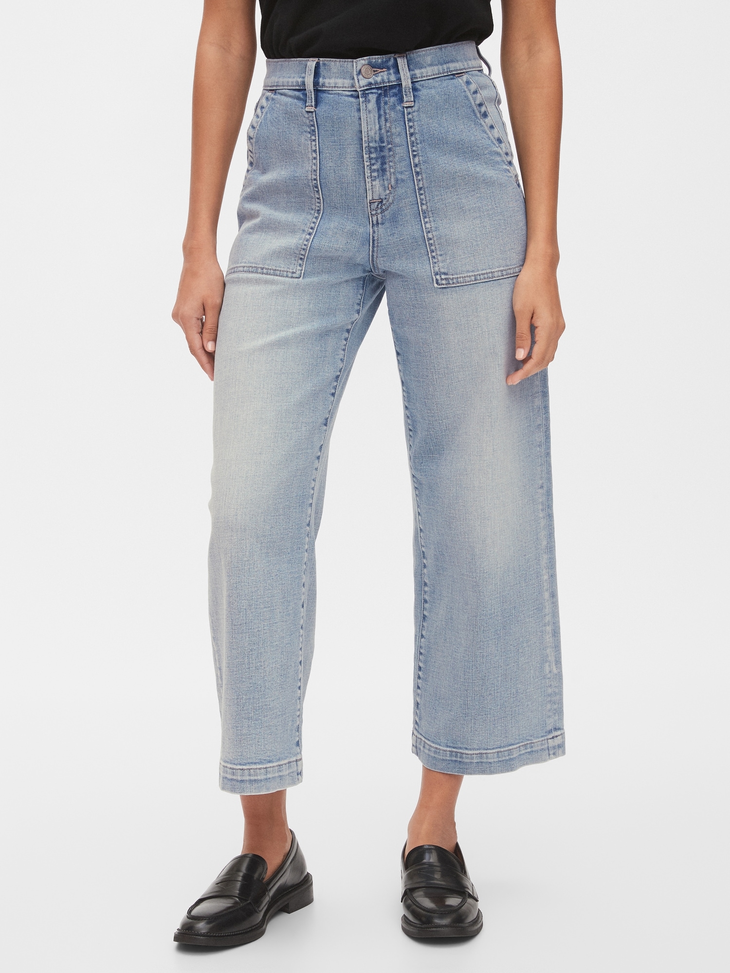 gap wide leg jeans