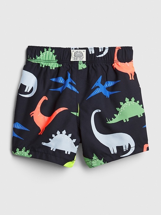 Image number 2 showing, Baby Dino Print Swim Trunks