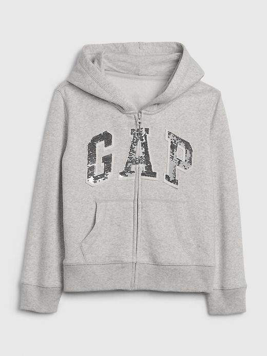 Image number 5 showing, Kids Gap Logo Flippy Sequin Hoodie Sweatshirt