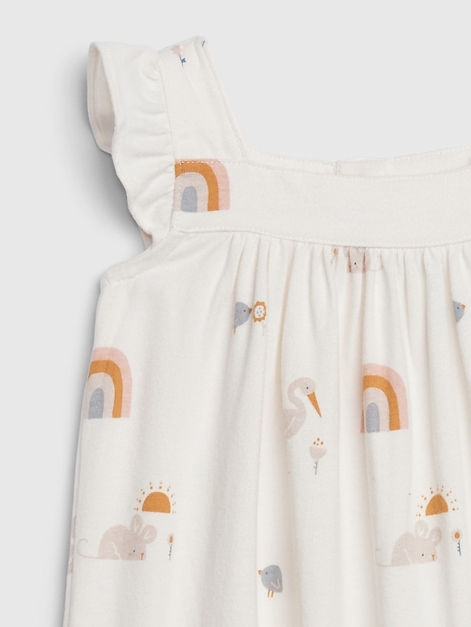 Image number 3 showing, Baby Organic Cotton Flutter Shorty One-Piece