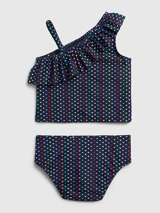 Image number 2 showing, Toddler Heart Ruffle Swim Two-Piece