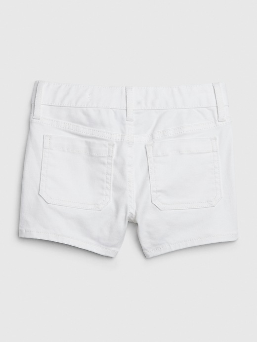 Image number 3 showing, Kids Patch-Pocket Denim Shortie Shorts