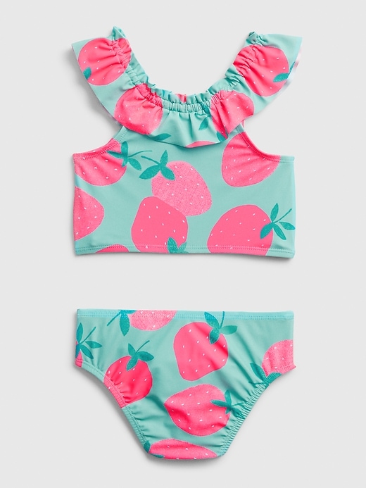 Image number 2 showing, Toddler Berry Ruffle Swim Two-Piece