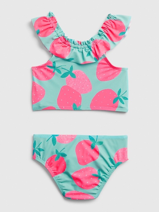 Image number 2 showing, Toddler Berry Ruffle Swim Two-Piece