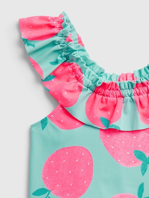 Image number 3 showing, Toddler Berry Ruffle Swim Two-Piece