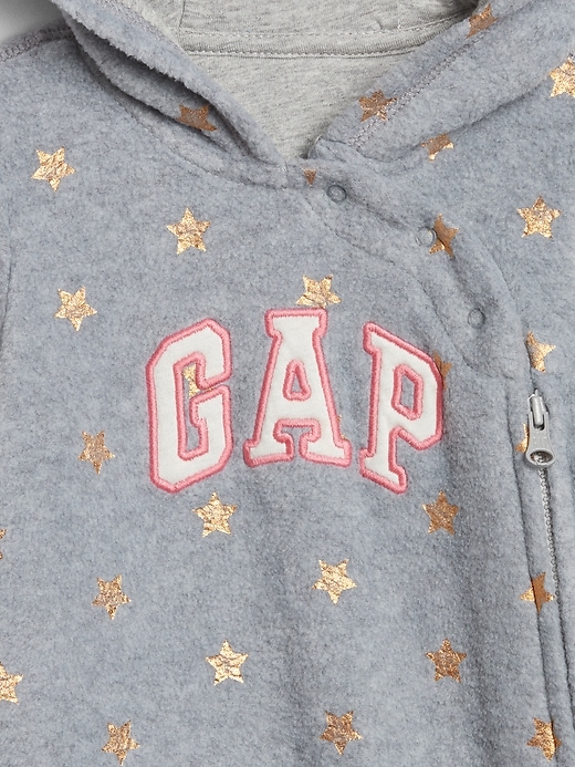Image number 3 showing, Baby Gap Logo Hoodie One-Piece
