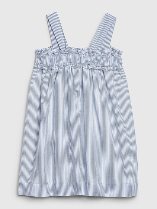 Image number 2 showing, Toddler Pinstripe Ruffle Dress