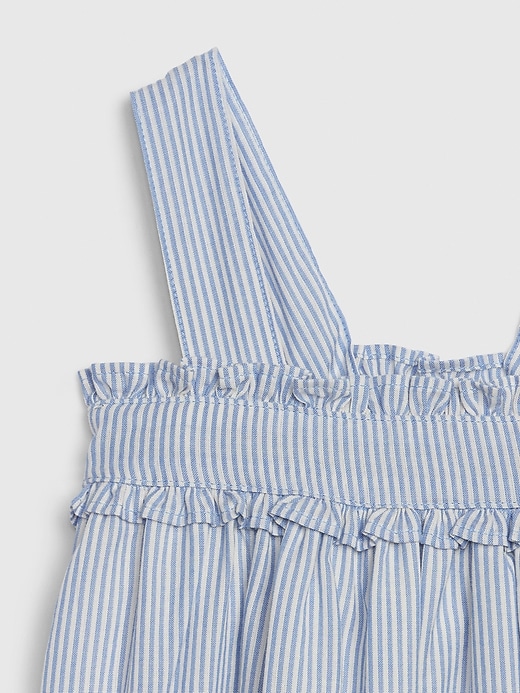 Image number 3 showing, Toddler Pinstripe Ruffle Dress