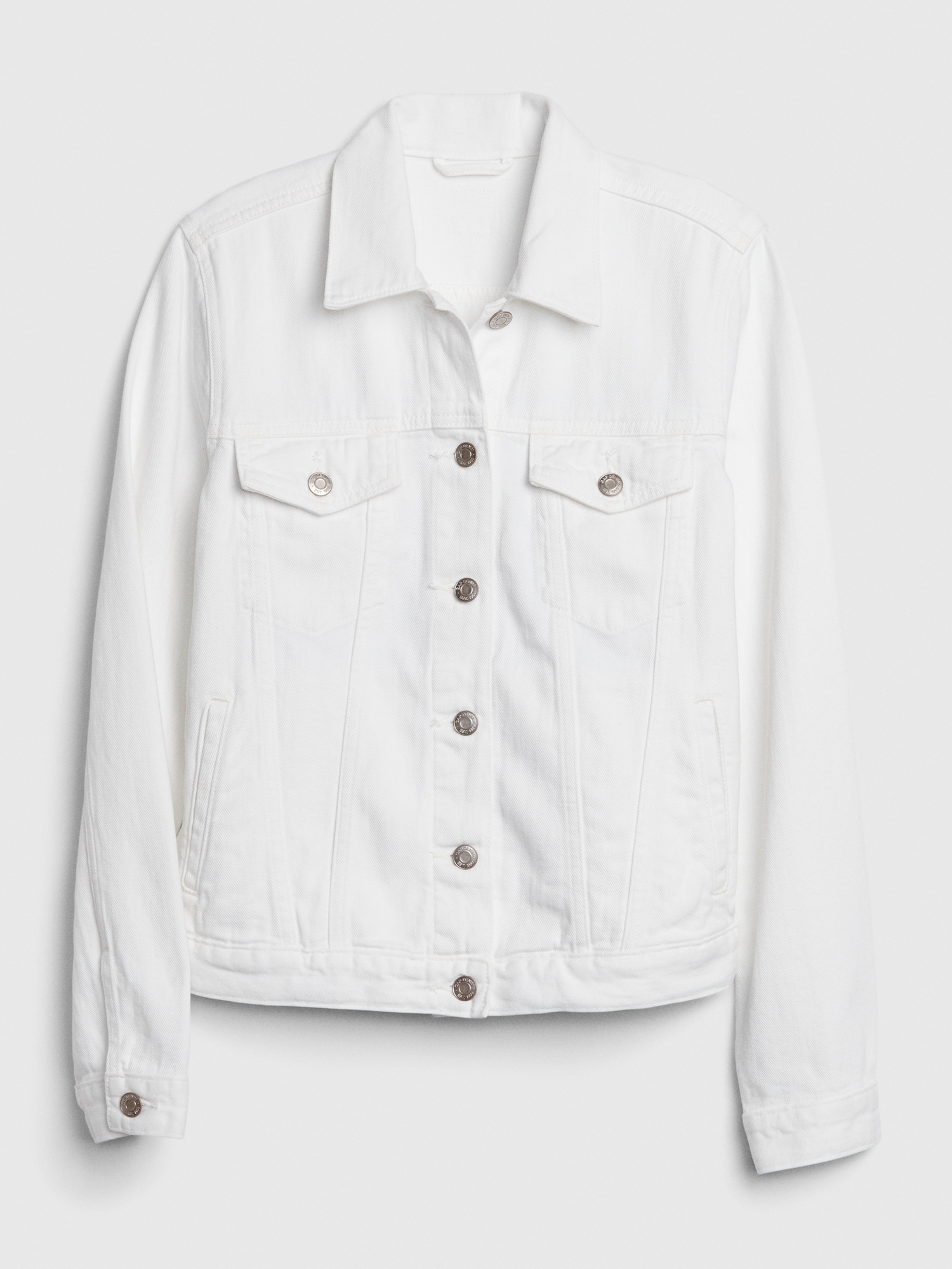 white denim jacket gap