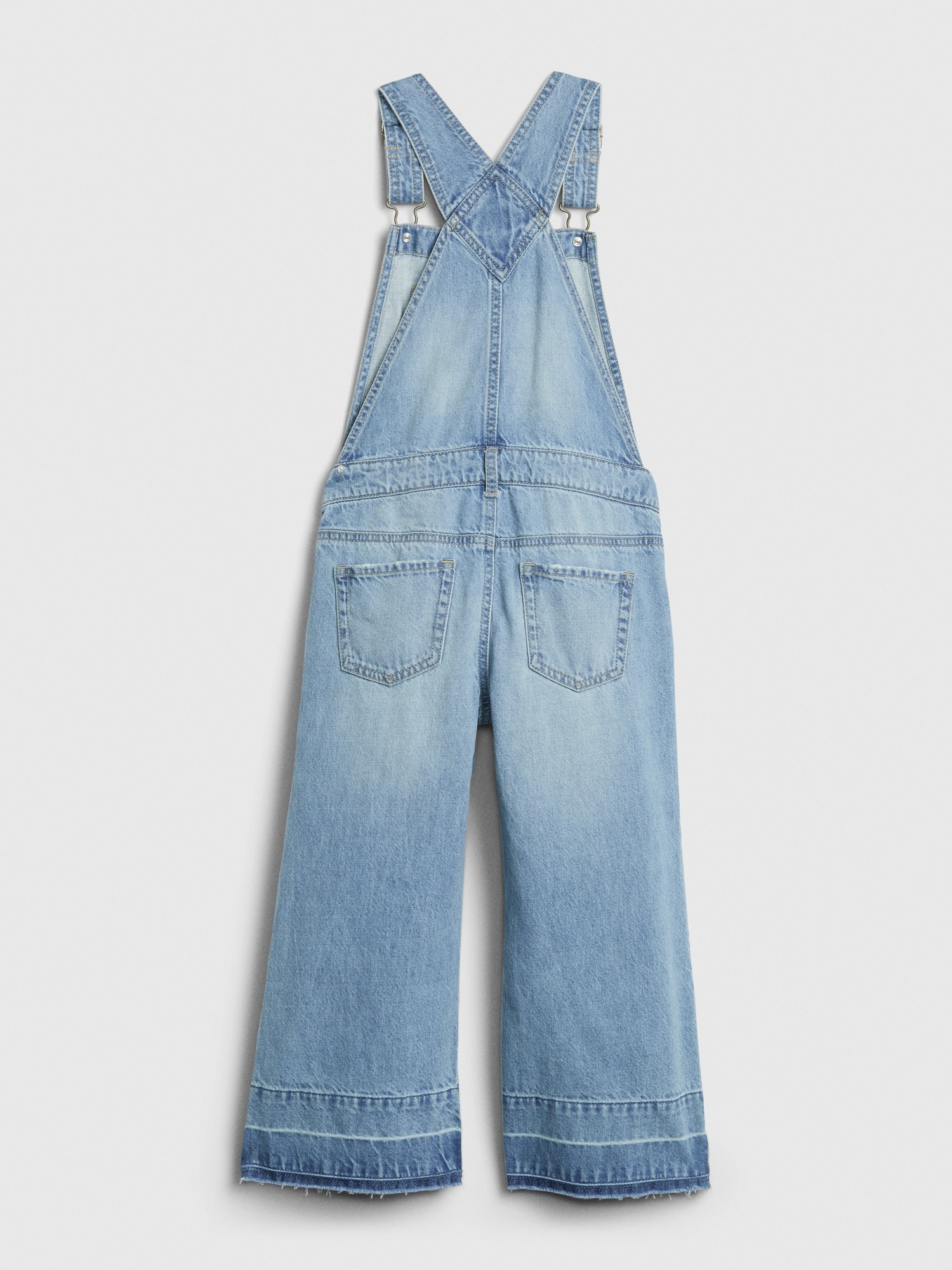 TRTRO EXPOING Overalls for Girl Kids Wide Leg Long Pants Cotton Adjustable Straps