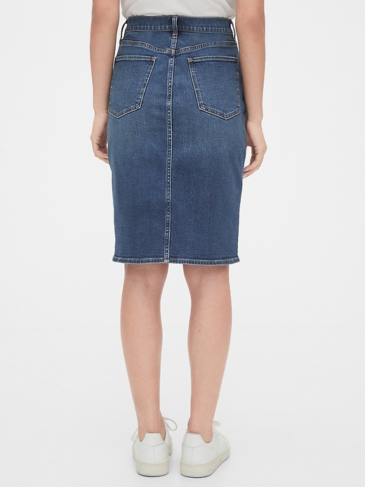 Image number 2 showing, Denim Pencil Skirt