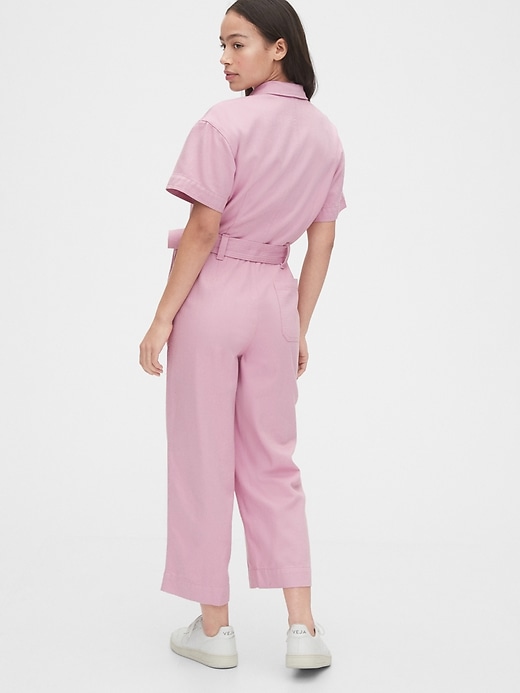 Image number 2 showing, Utility Tie-Belt Jumpsuit