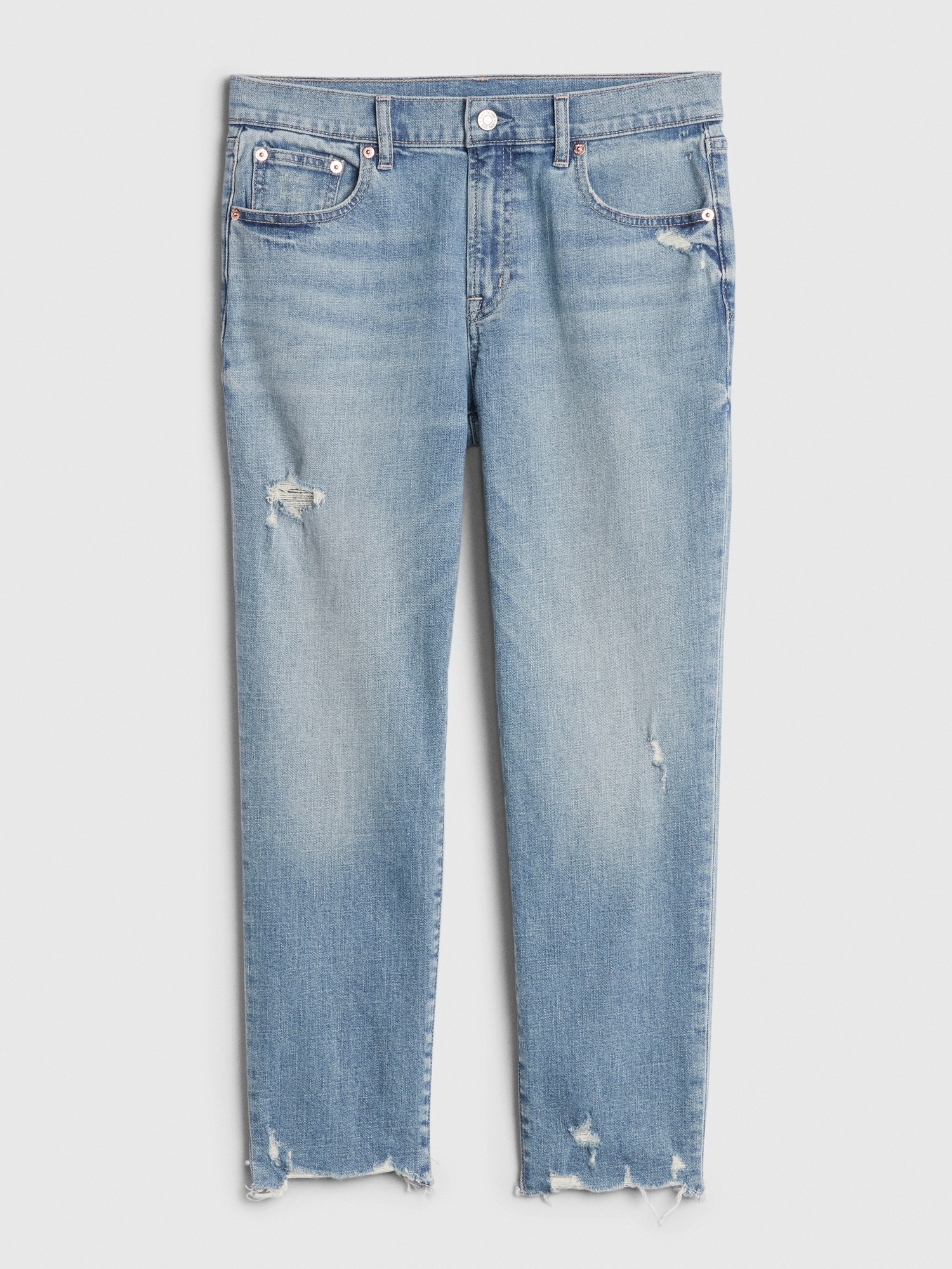 Gap Mid Rise Girlfriend Jeans blue - 809372002