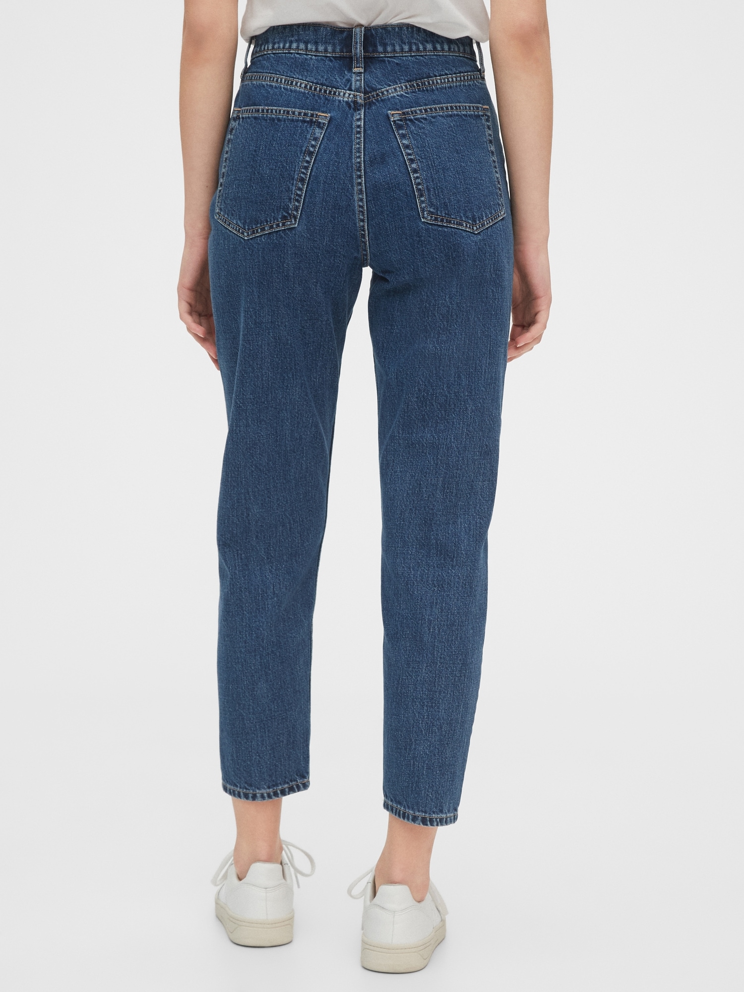 petite high rise mom jeans