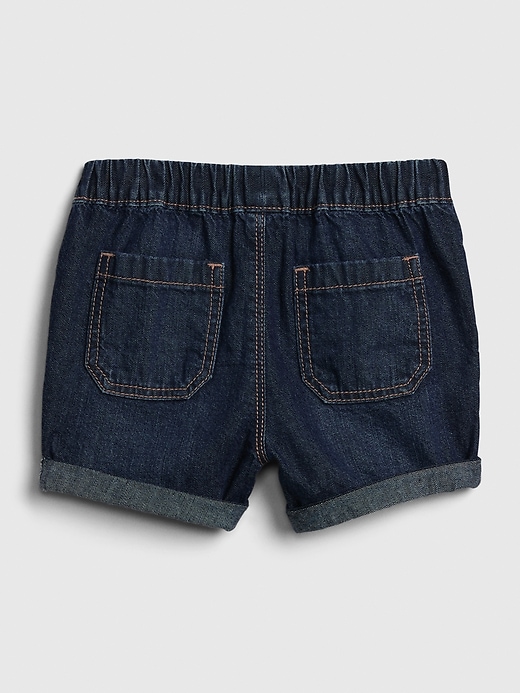 Image number 2 showing, Toddler Pull-On Denim Shorts