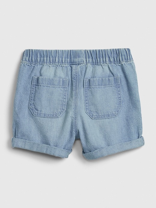 Image number 2 showing, Toddler Pull-On Denim Shorts