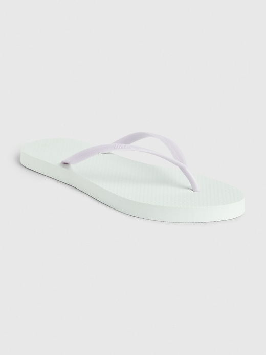 1 of 8 showing, with the color quince green of product Rubber Flip-Flops