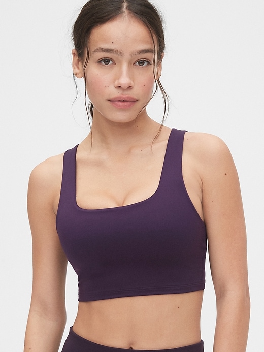 View large product image 1 of 1. GapFit Eclipse Low Support Square-Neck Sports Bra