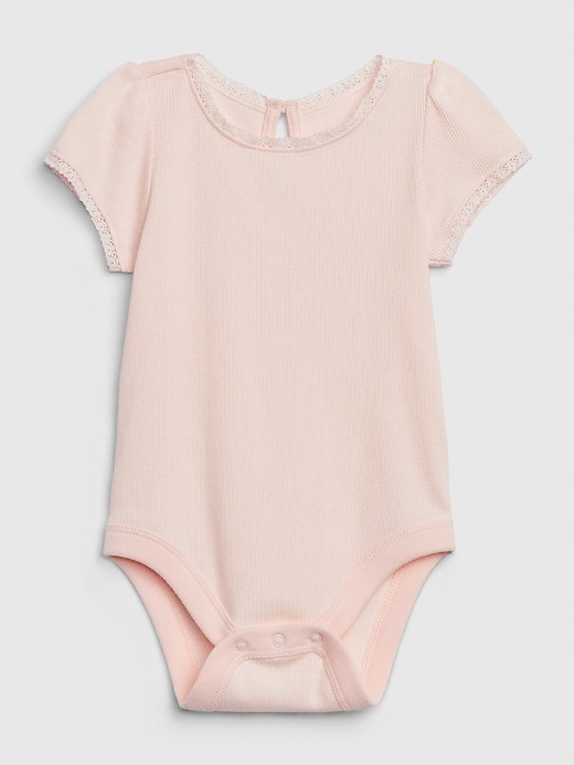 Image number 6 showing, Baby Picot Trim Bodysuit