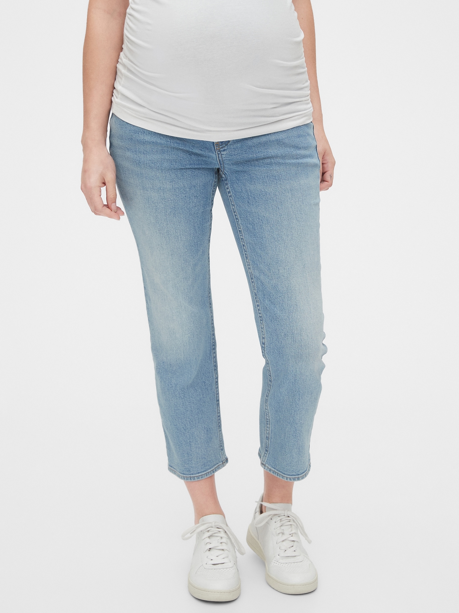 Maternity Full Panel Straight Jeans | Gap