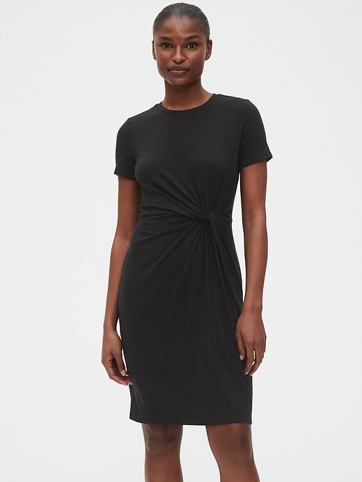 Image number 1 showing, Twist-Knot Dress in TENCEL&#153