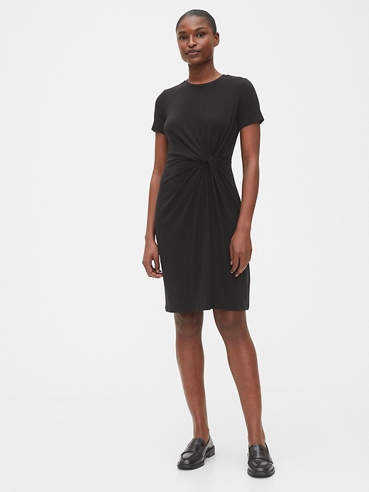 Image number 3 showing, Twist-Knot Dress in TENCEL&#153