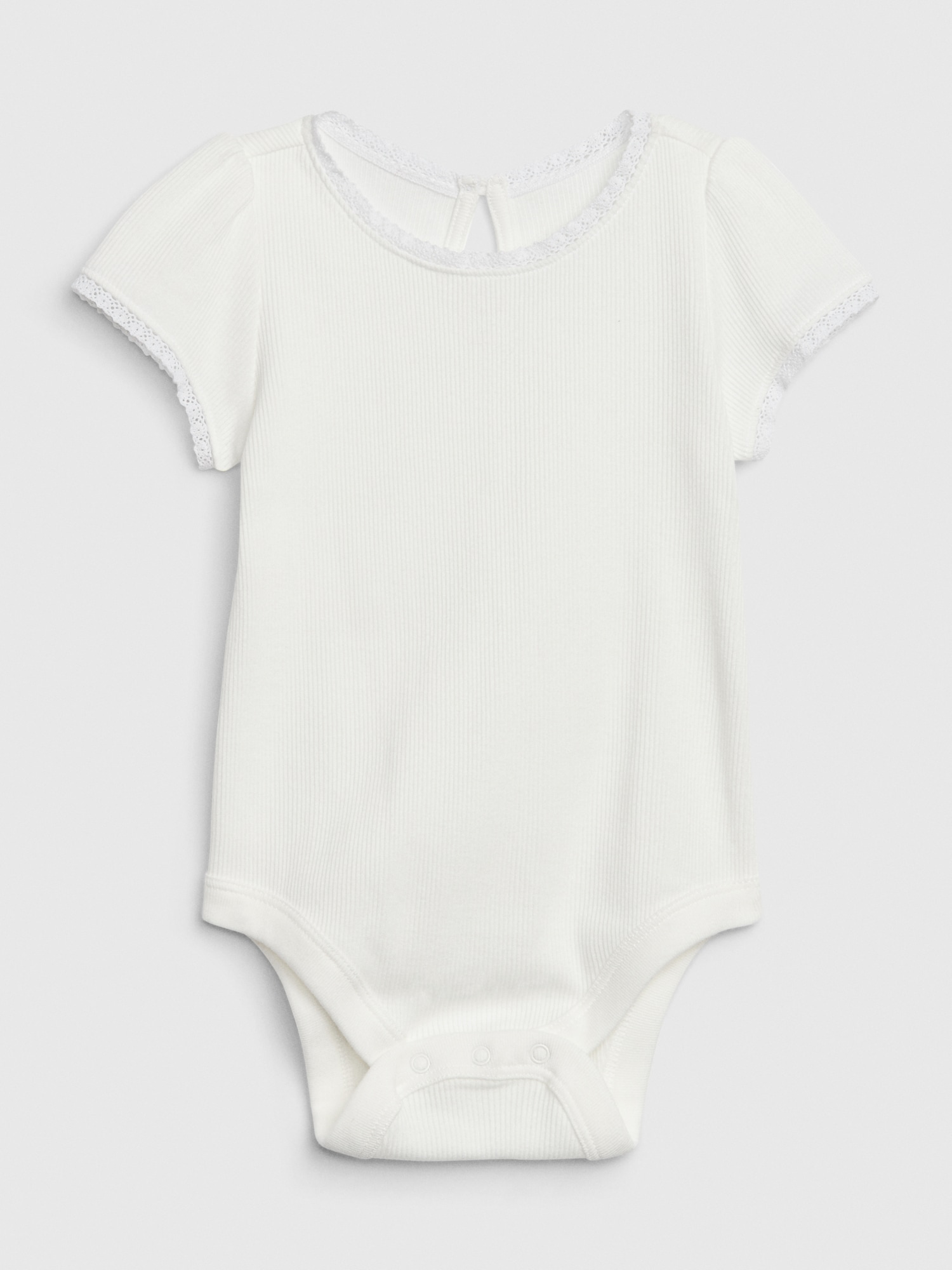 picot trim bodysuit