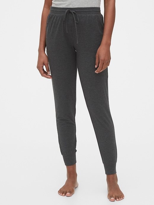 1 of 8 showing, with the color dark charcoal of product Modal Pajama Joggers