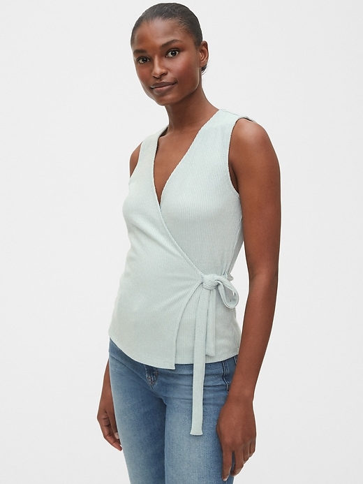 Softspun Fitted Wrap Top