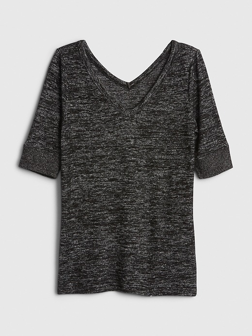 Image number 6 showing, Softspun Elbow-Sleeve T-Shirt