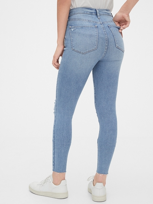 Image number 2 showing, High Rise Destructed Favorite Jeggings with Secret Smoothing Pockets