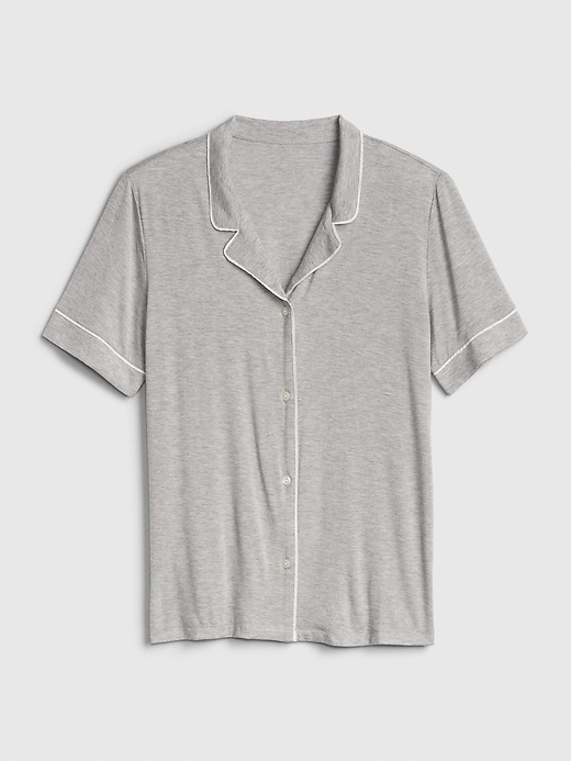 2 of 8 showing, with the color light heather grey of product Truesleep Top in Modal