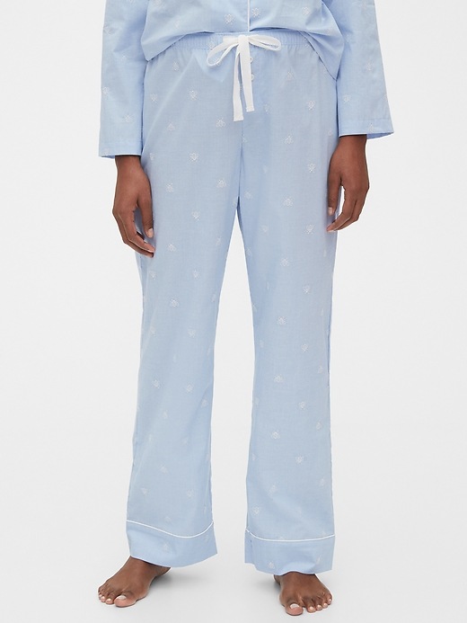 View large product image 1 of 1. Relaxed Pajama Pants in Poplin