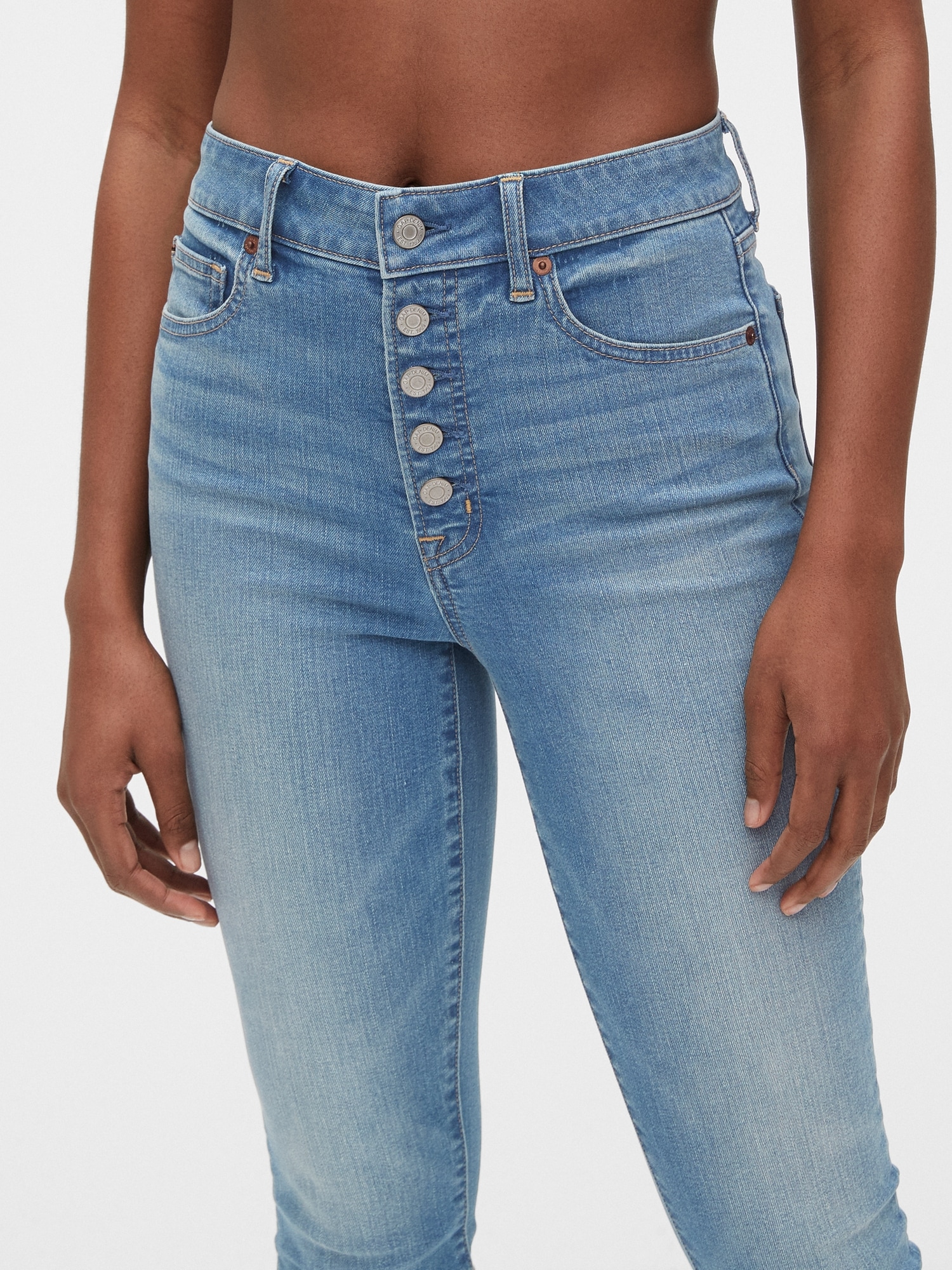 gap high rise true skinny ankle