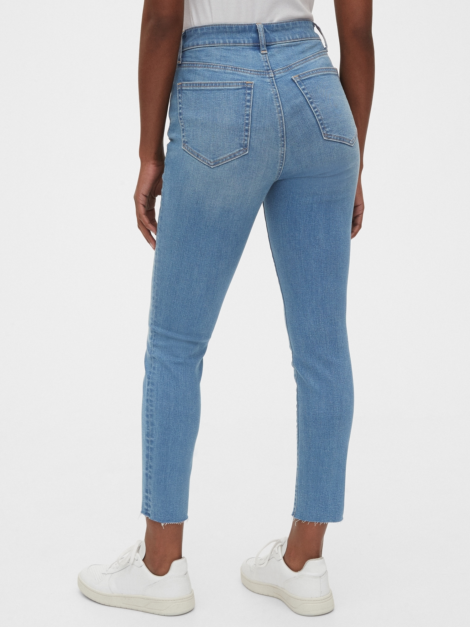 High Rise Curvy True Skinny Ankle Jeans 