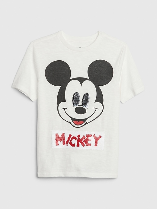 Image number 1 showing, GapKids &#124 Disney Mickey Mouse Flippy Sequin T-Shirt
