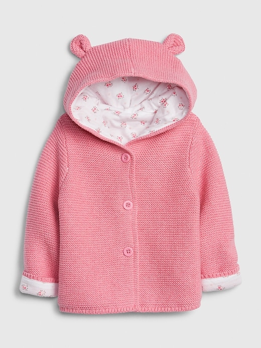 Image number 1 showing, Baby Brannan Bear Floral-Lined Sweater