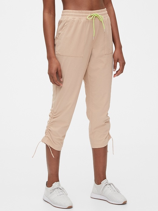 View large product image 1 of 1. GapFit Ruched Hiking Capris