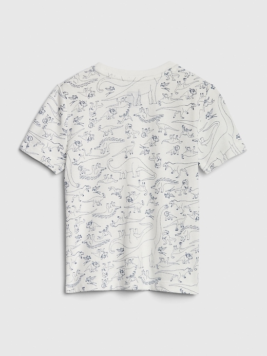2 of 8 showing, with the color new off white of product Toddler Print Pocket T-Shirt