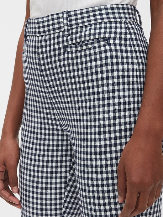 Image number 5 showing, High Rise Gingham Signature Skinny Ankle Pants