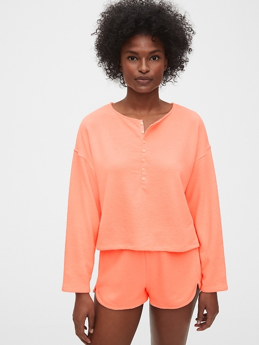 Image number 5 showing, Cropped Lounge Top in French Terry