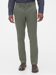 gap linen khakis