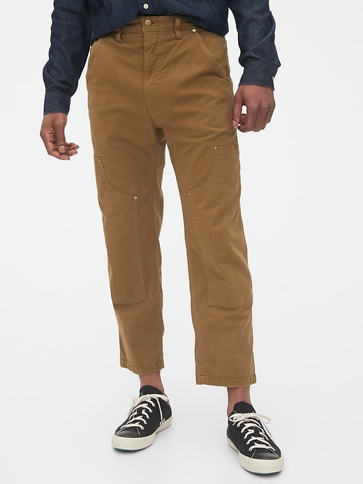 View large product image 1 of 1. Canvas Carpenter Pants with GapFlex