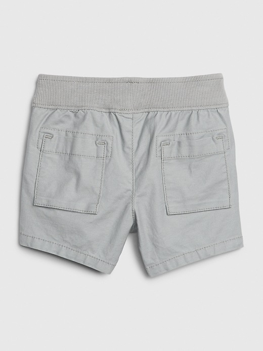 2 of 8 showing, with the color urban jungle grey of product Baby Utility Twill Shorts