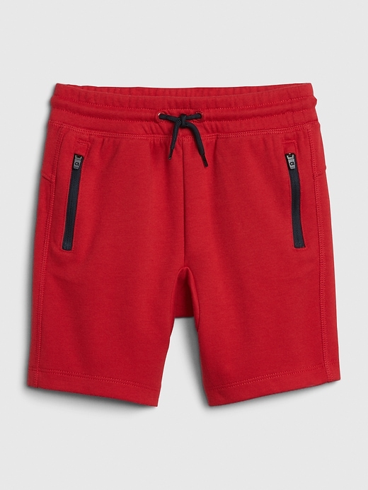 1 of 8 showing, with the color modern red of product GapFit Toddler Fit Tech Pull-On Shorts
