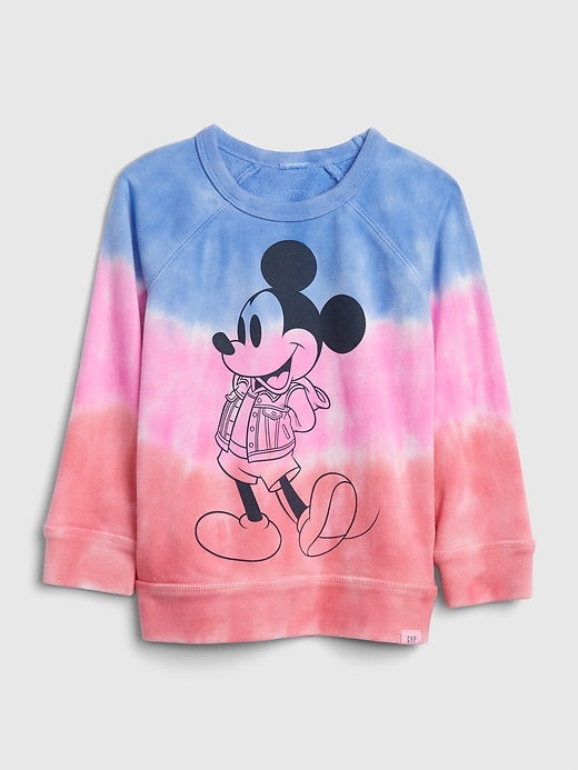 View large product image 1 of 4. babyGap &#124 Disney Mickey Mouse Tie-Dye Sweatshirt