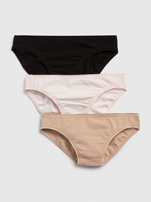 1 of 8 showing, with the color multi of product Stretch Cotton Bikini (3-Pack)