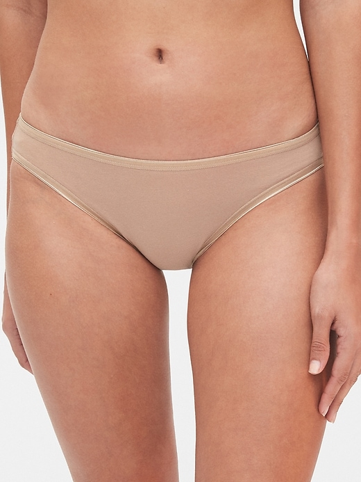 2 of 8 showing, with the color multi of product Stretch Cotton Bikini (3-Pack)